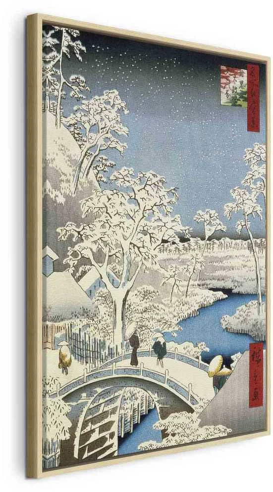 Artgeist Paveikslas - Utagawa Hiroshige – Drum bridge and Setting Sun Hill at Meguro