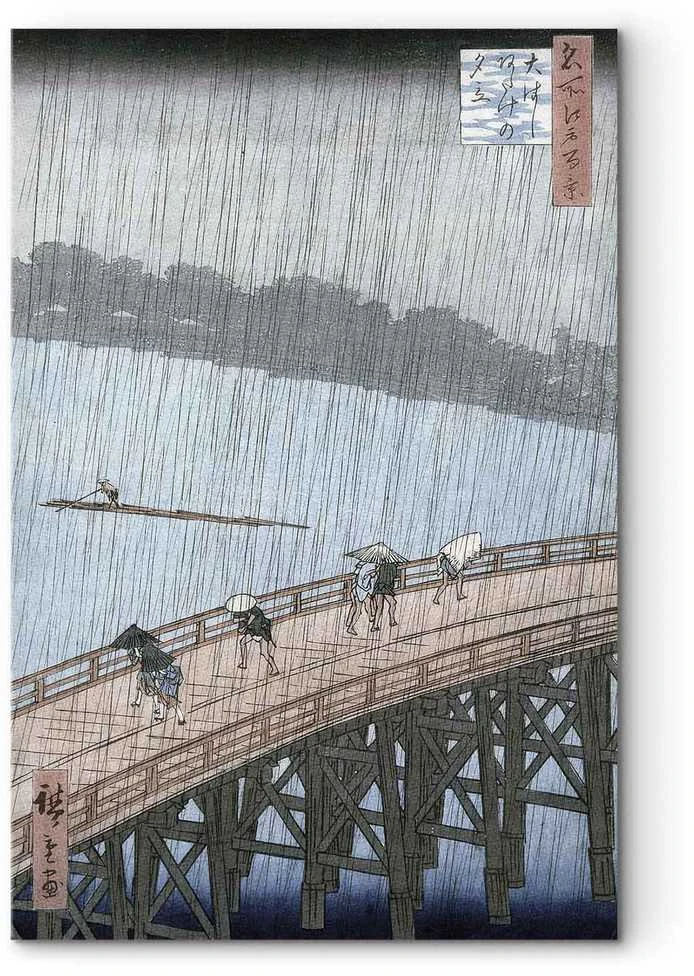 Artgeist Paveikslas - Utagawa Hiroshige – Sudden Shower over Shin-Ohashi Bridge and Atake