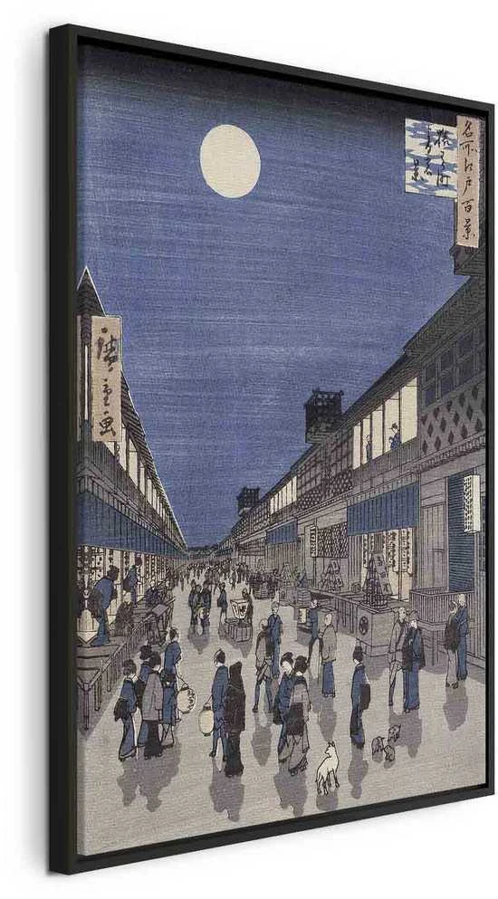 Artgeist Paveikslas - Utagawa Hiroshige – Night time view of Saruwaka Street