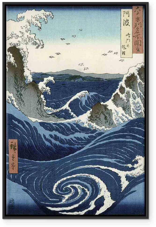 Artgeist Paveikslas - Utagawa Hiroshige – View of the Naruto whirlpools at Awa