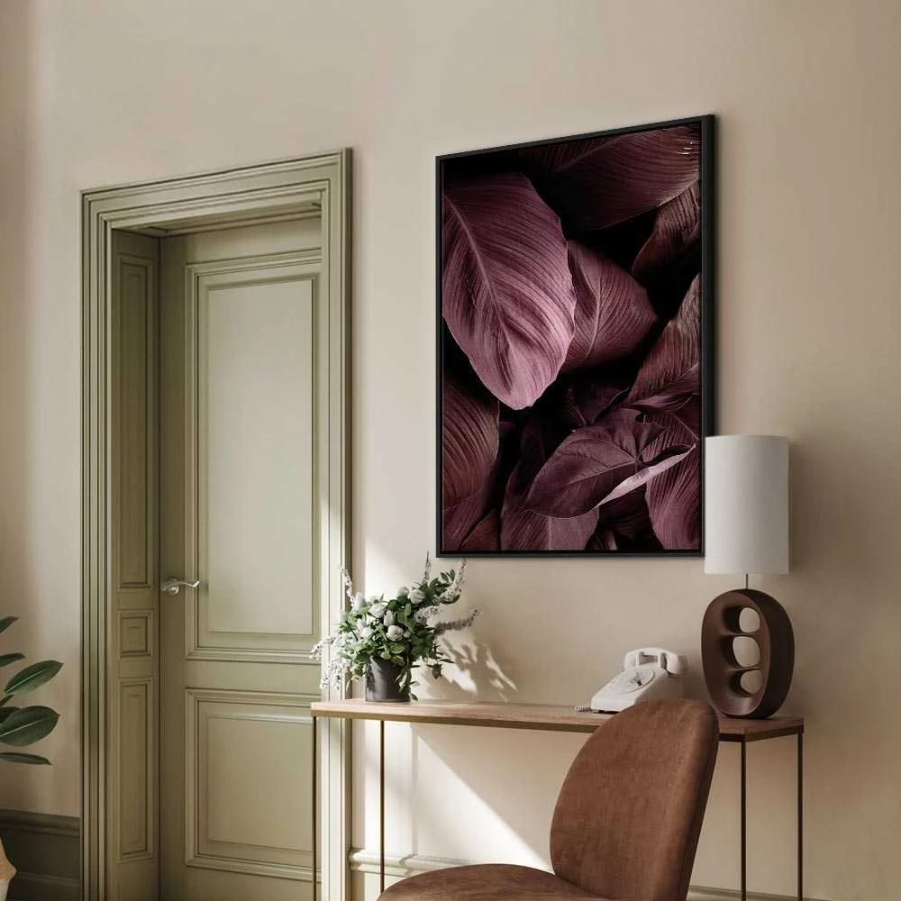 Artgeist Paveikslas - Velvet Leaves (1 Part) Vertical