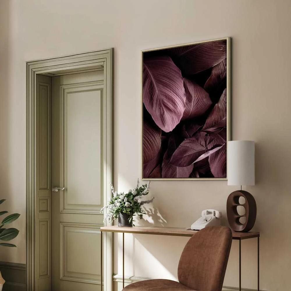 Artgeist Paveikslas - Velvet Leaves (1 Part) Vertical