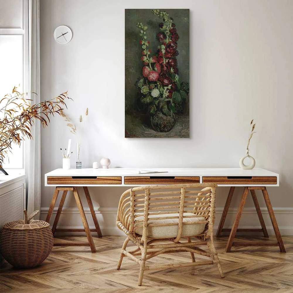 Artgeist Paveikslas - Vincent Van Gogh – Vase of Hollyhocks