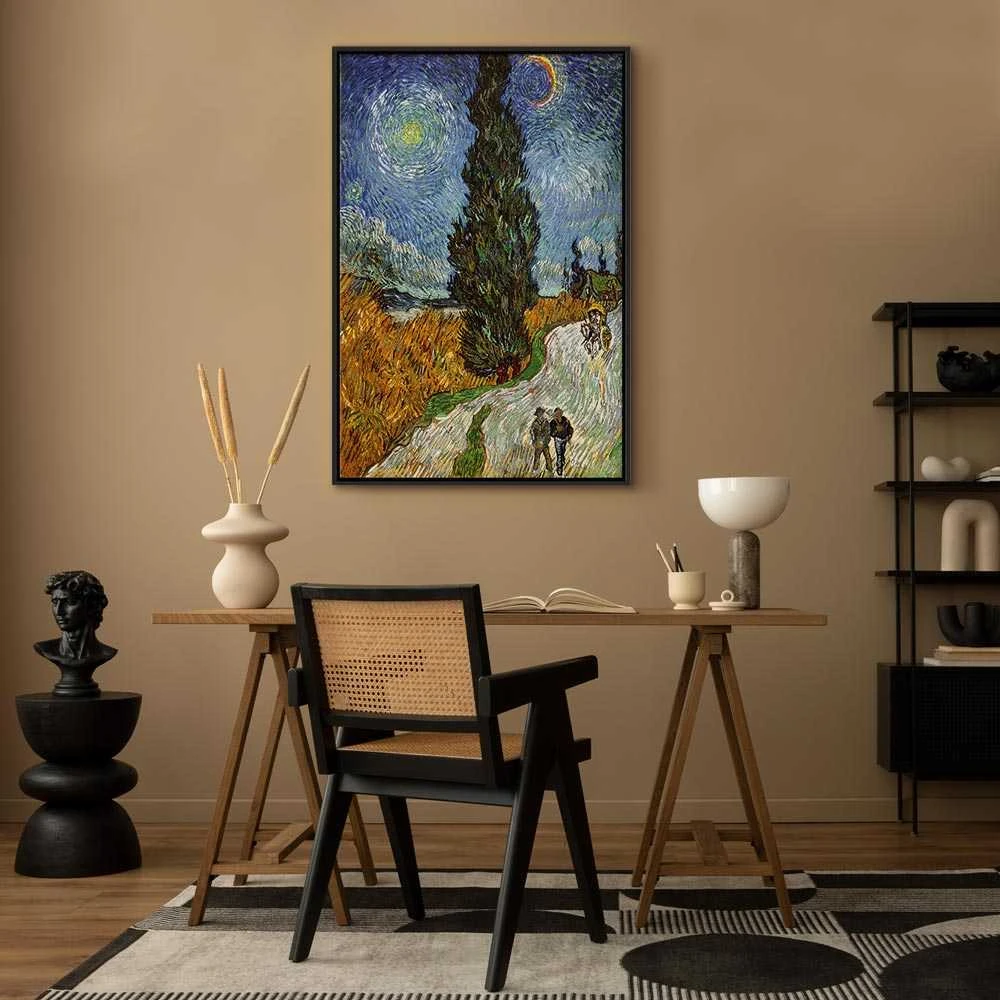 Artgeist Paveikslas - Vincent van Gogh – Road with Cypress and Star
