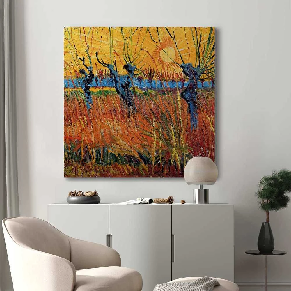 Artgeist Paveikslas - Vincent van Gogh – Willows at Sunset