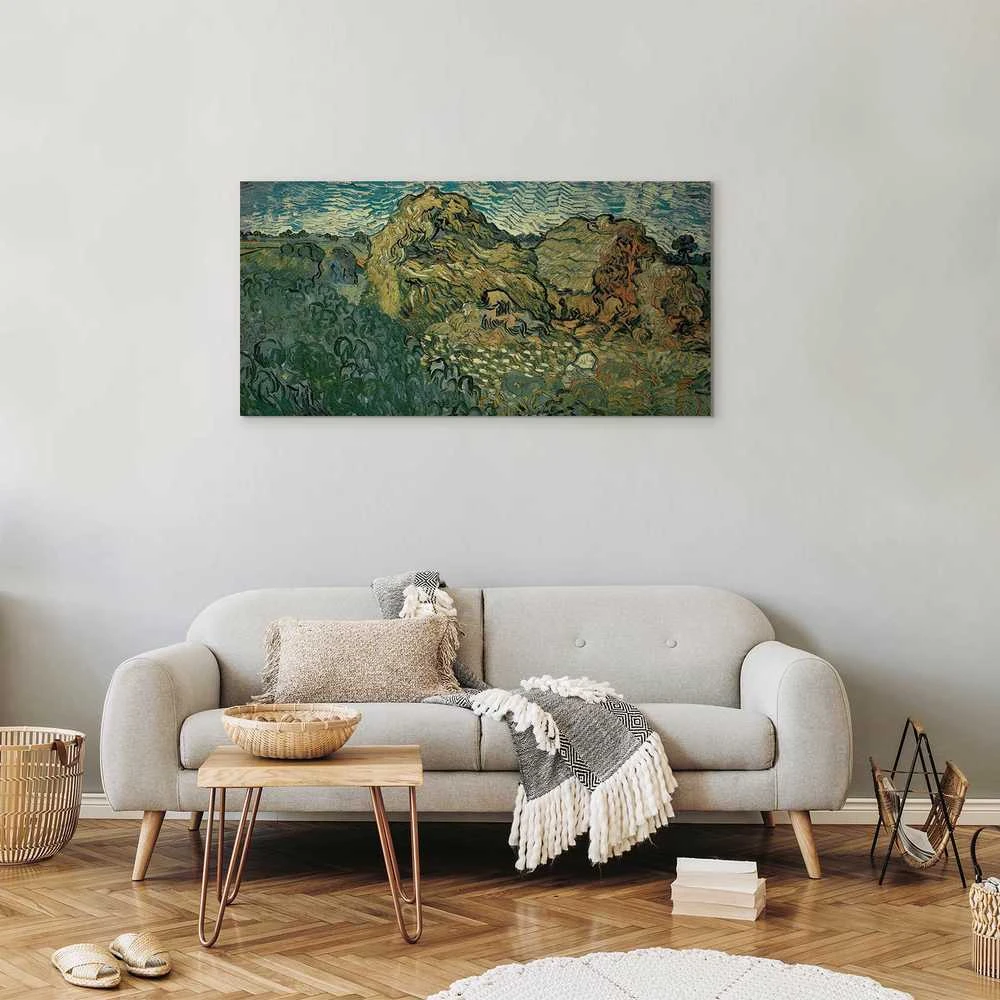 Artgeist Paveikslas - Vincent Van Gogh – Field with Wheat Stacks