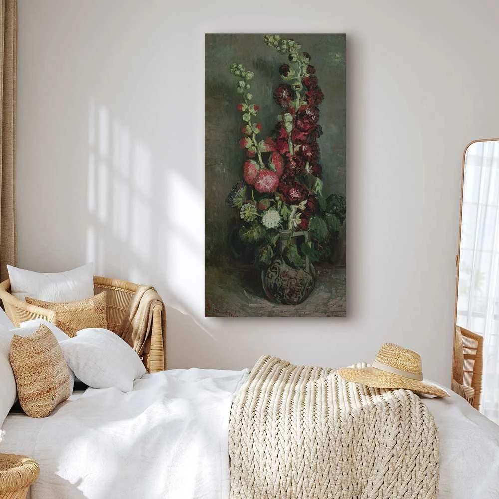 Artgeist Paveikslas - Vincent Van Gogh – Vase of Hollyhocks