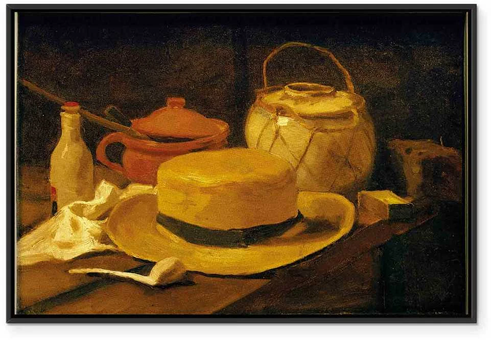Artgeist Paveikslas - Vincent Van Gogh – Still life with yellow straw hat