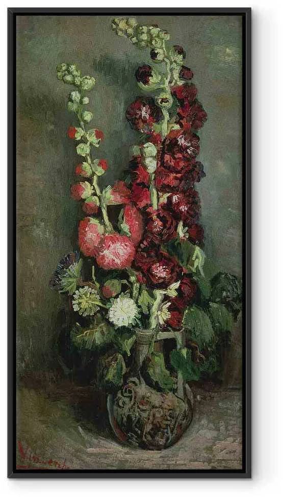 Artgeist Paveikslas - Vincent Van Gogh – Vase of Hollyhocks