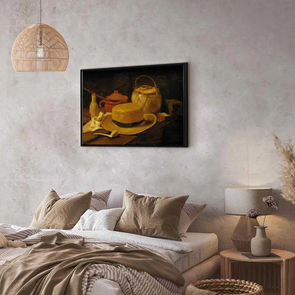 Artgeist Paveikslas - Vincent Van Gogh – Still life with yellow straw hat