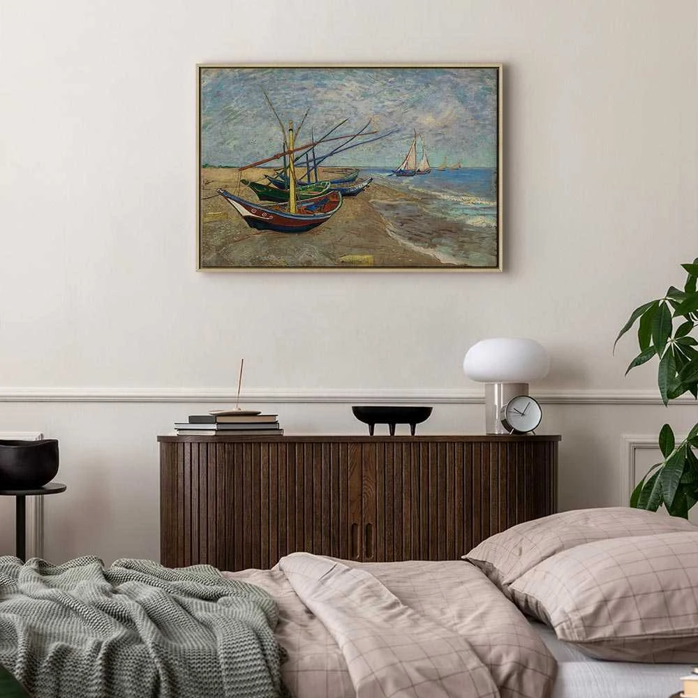Artgeist Paveikslas - Vincent van Gogh – Fishing Boats on the Beach