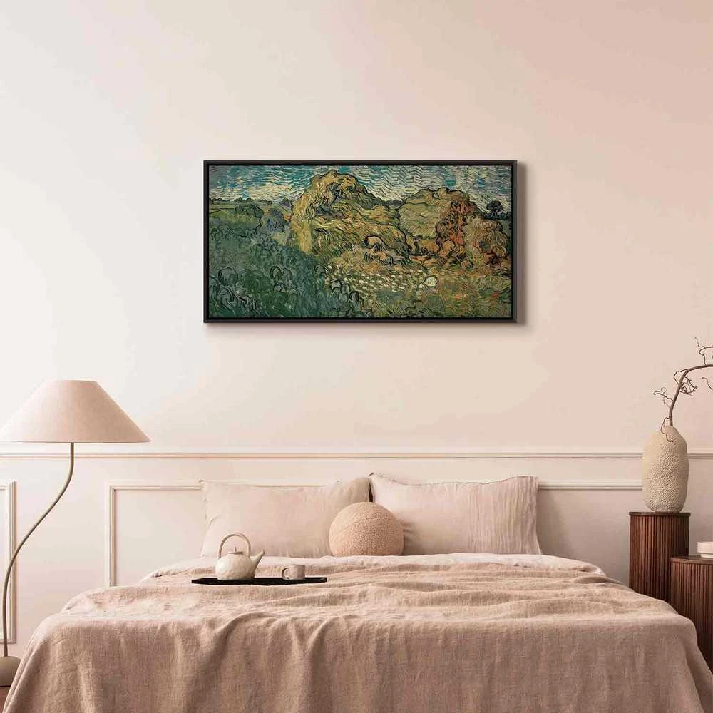 Artgeist Paveikslas - Vincent Van Gogh – Field with Wheat Stacks