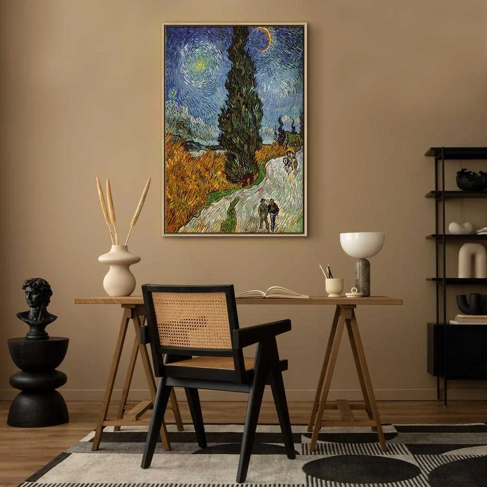 Artgeist Paveikslas - Vincent van Gogh – Road with Cypress and Star
