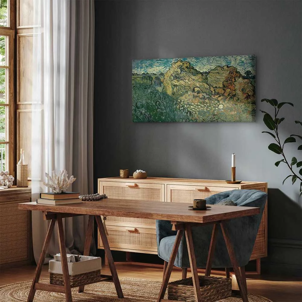 Artgeist Paveikslas - Vincent Van Gogh – Field with Wheat Stacks