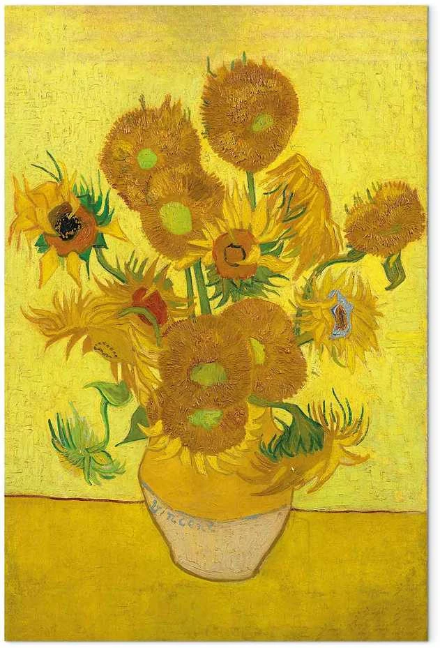 Artgeist Paveikslas - Vincent van Gogh – Still Life: Vase With Fifteen Sunflowers