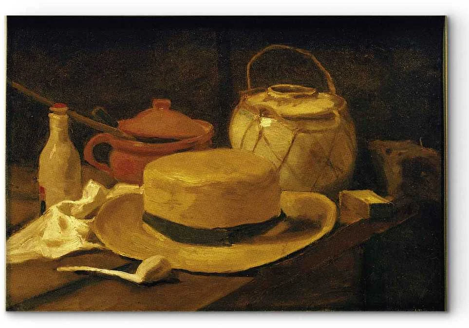 Artgeist Paveikslas - Vincent Van Gogh – Still life with yellow straw hat