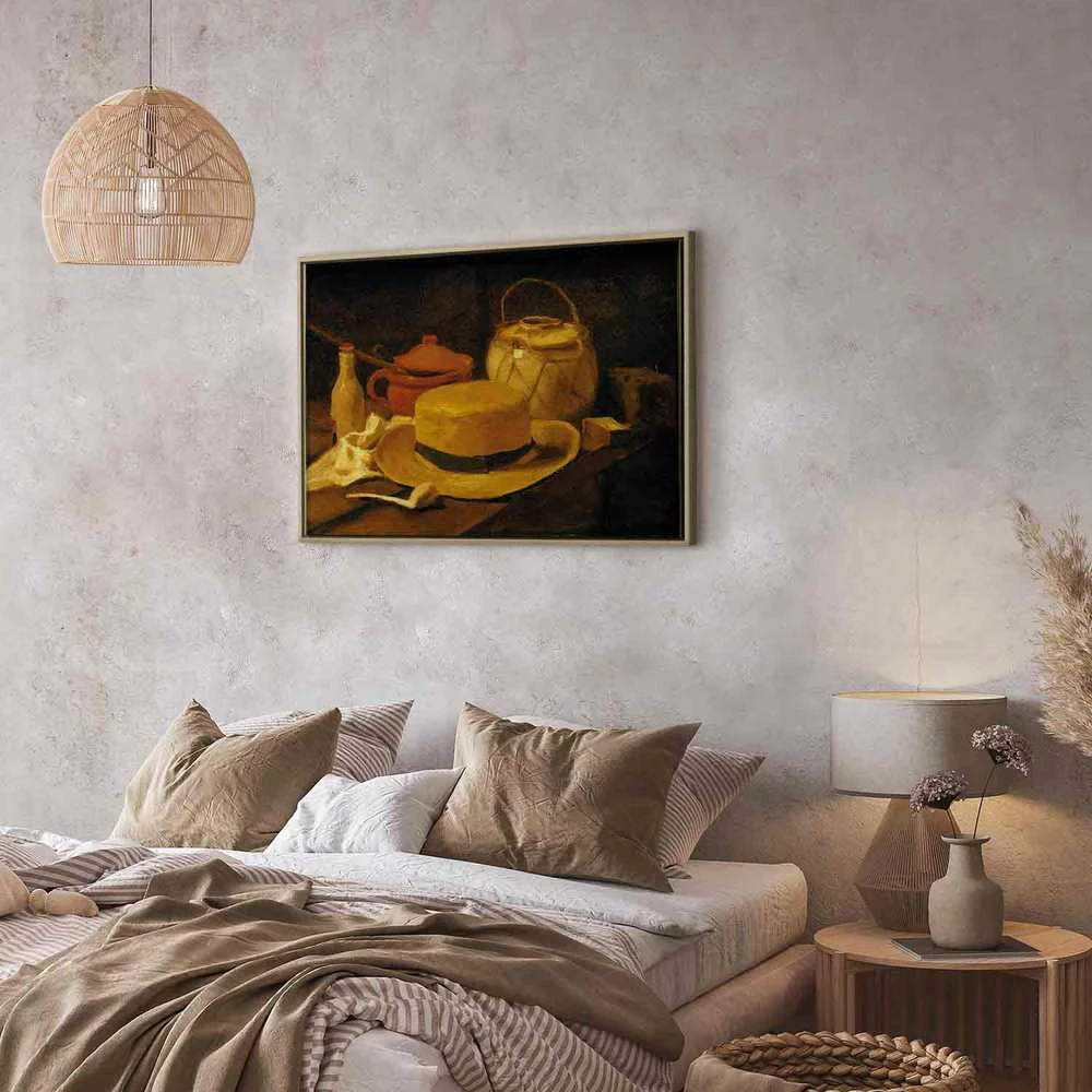 Artgeist Paveikslas - Vincent Van Gogh – Still life with yellow straw hat