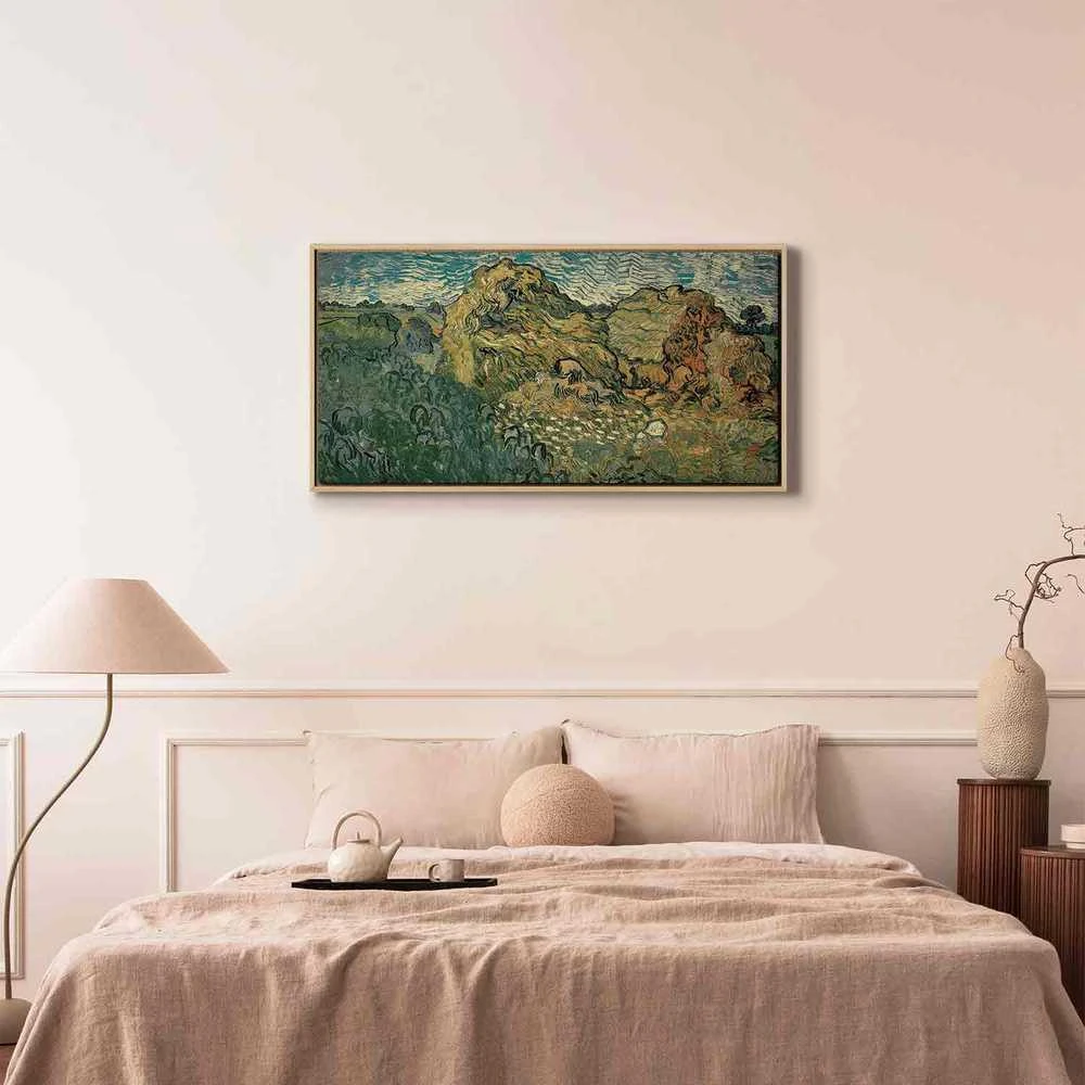 Artgeist Paveikslas - Vincent Van Gogh – Field with Wheat Stacks