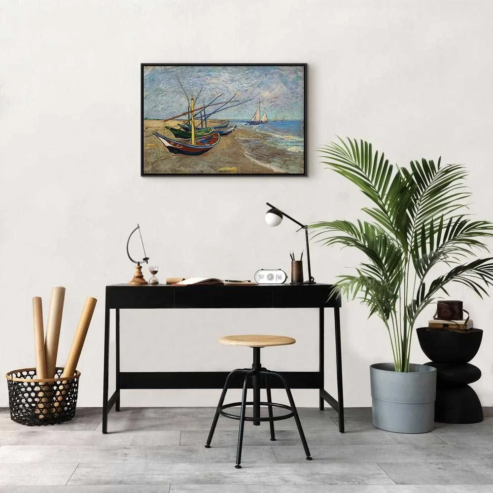 Artgeist Paveikslas - Vincent van Gogh – Fishing Boats on the Beach
