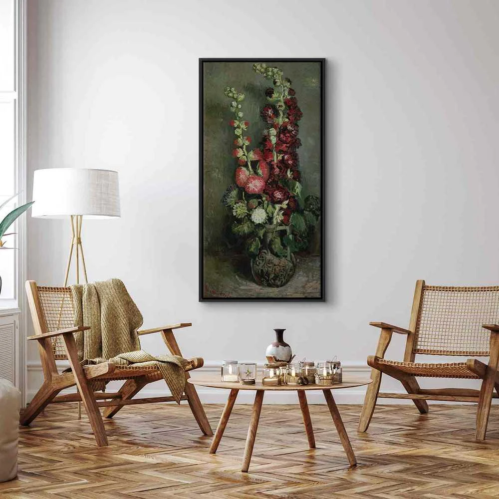 Artgeist Paveikslas - Vincent Van Gogh – Vase of Hollyhocks