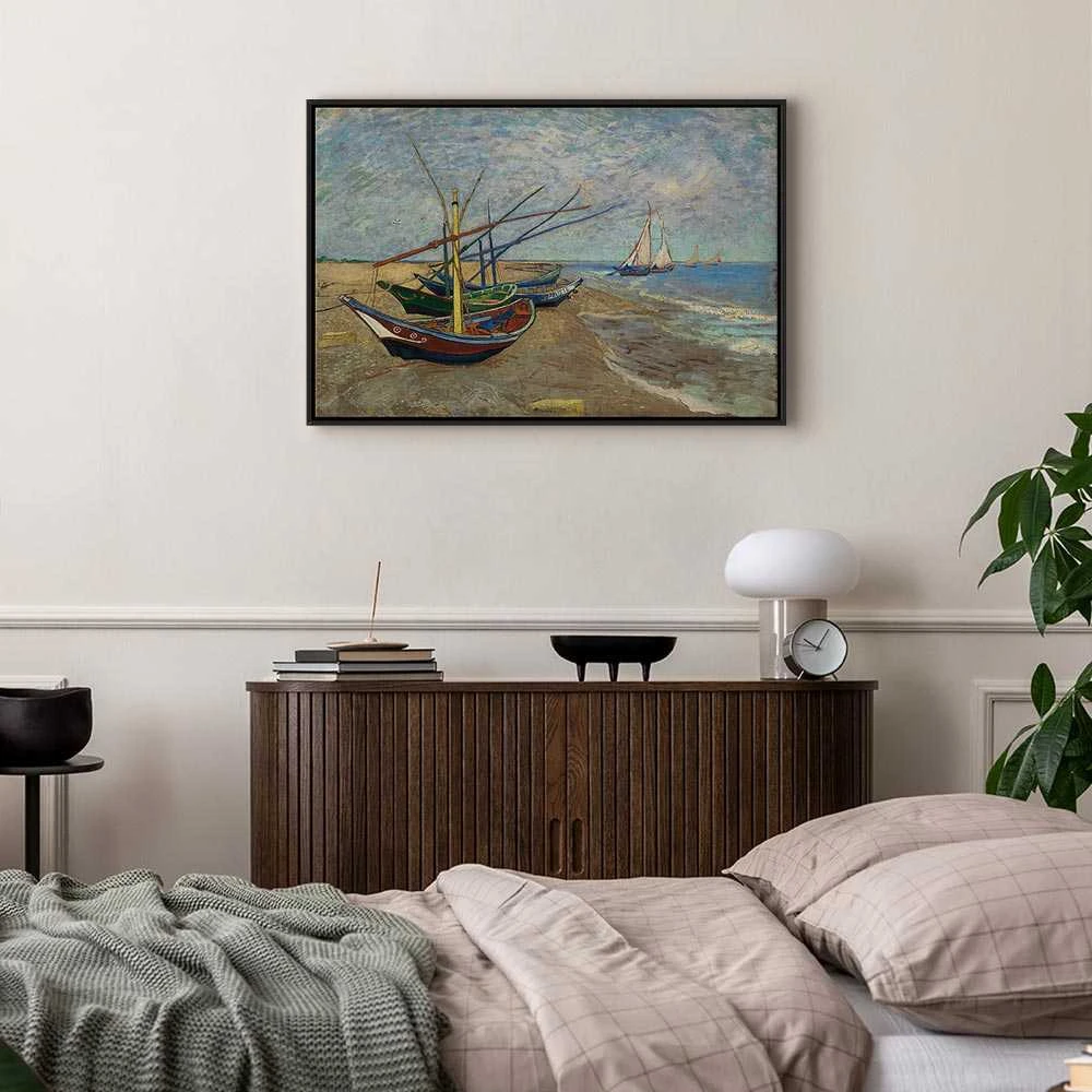 Artgeist Paveikslas - Vincent van Gogh – Fishing Boats on the Beach