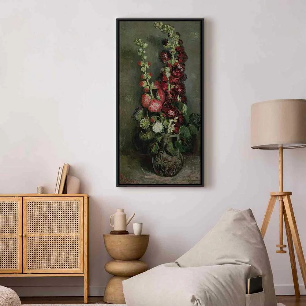 Artgeist Paveikslas - Vincent Van Gogh – Vase of Hollyhocks