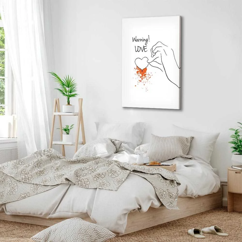 Artgeist Paveikslas - Warning! Love (1 Part) Vertical