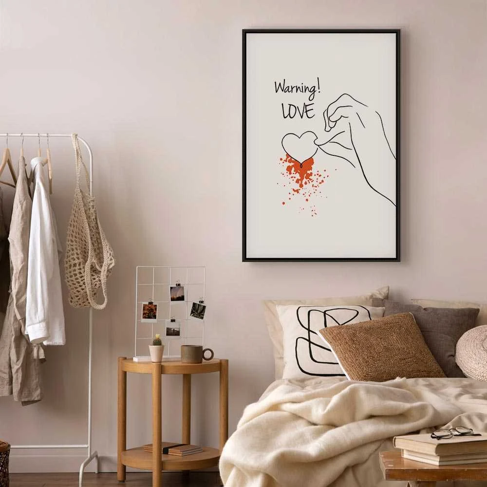 Artgeist Paveikslas - Warning! Love (1 Part) Vertical