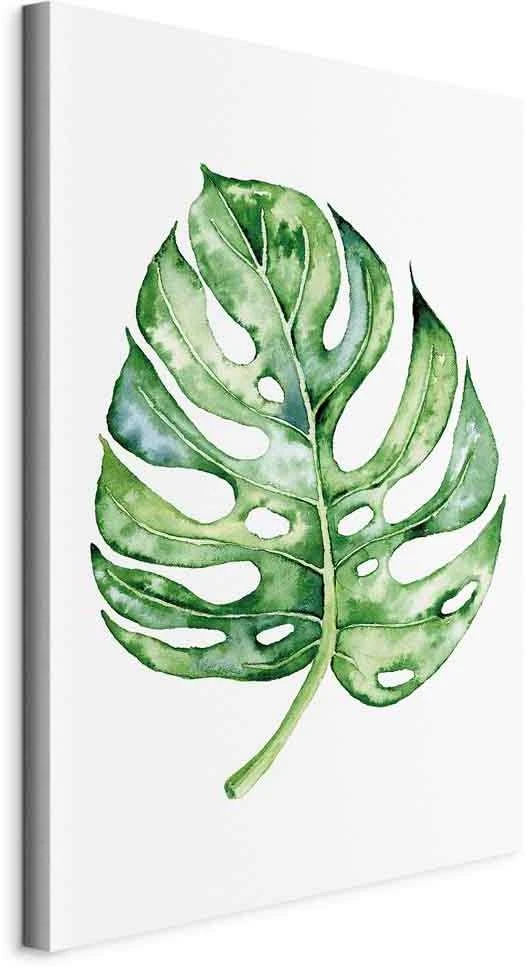 Artgeist Paveikslas - Watercolor Monstera (1 Part) Vertical