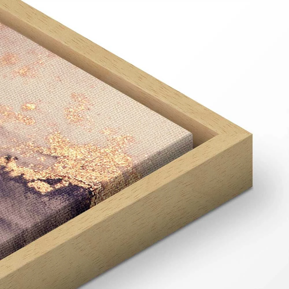 Artgeist Paveikslas - Watercolour abstraction - powder pink marble with auksinis accents
