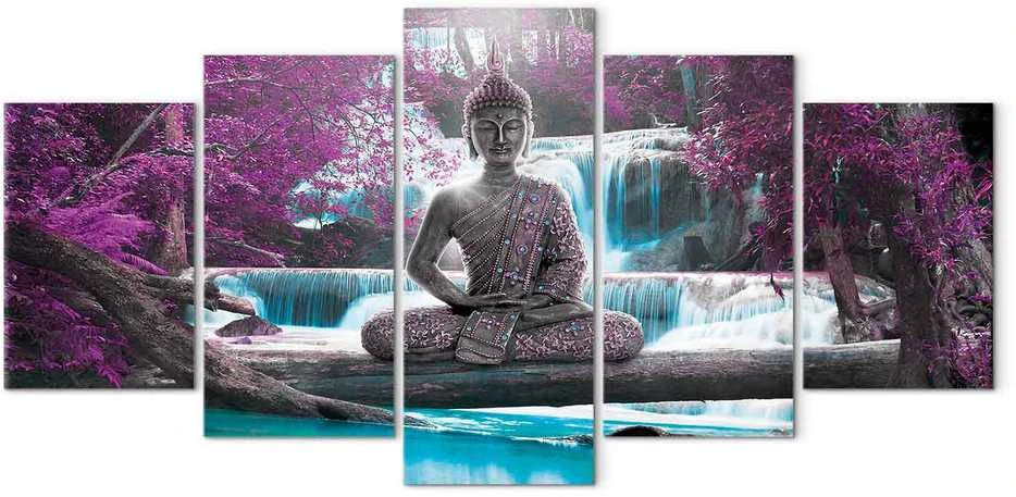 Artgeist Paveikslas - Waterfall and Buddha