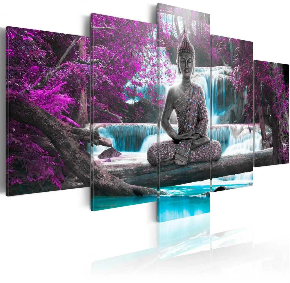Artgeist Paveikslas - Waterfall and Buddha