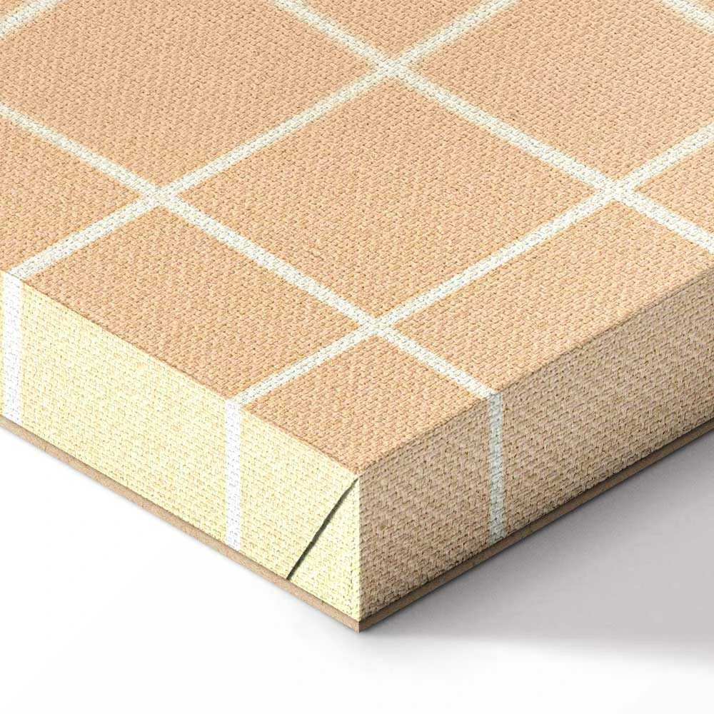 Artgeist Paveikslas - Waving Lines - Creamy Grid on a Noisy Pastel Background
