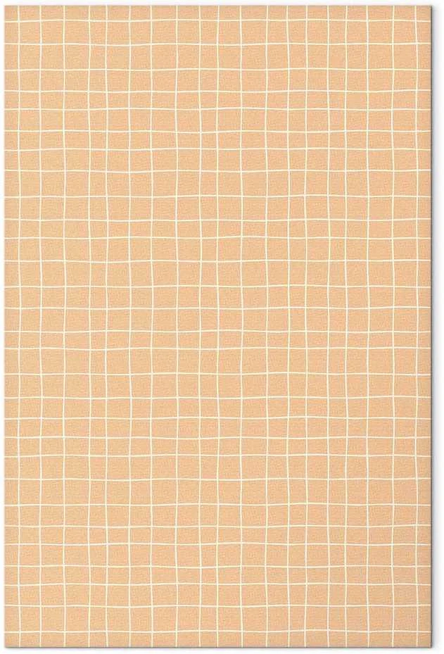 Artgeist Paveikslas - Waving Lines - Creamy Grid on a Noisy Pastel Background