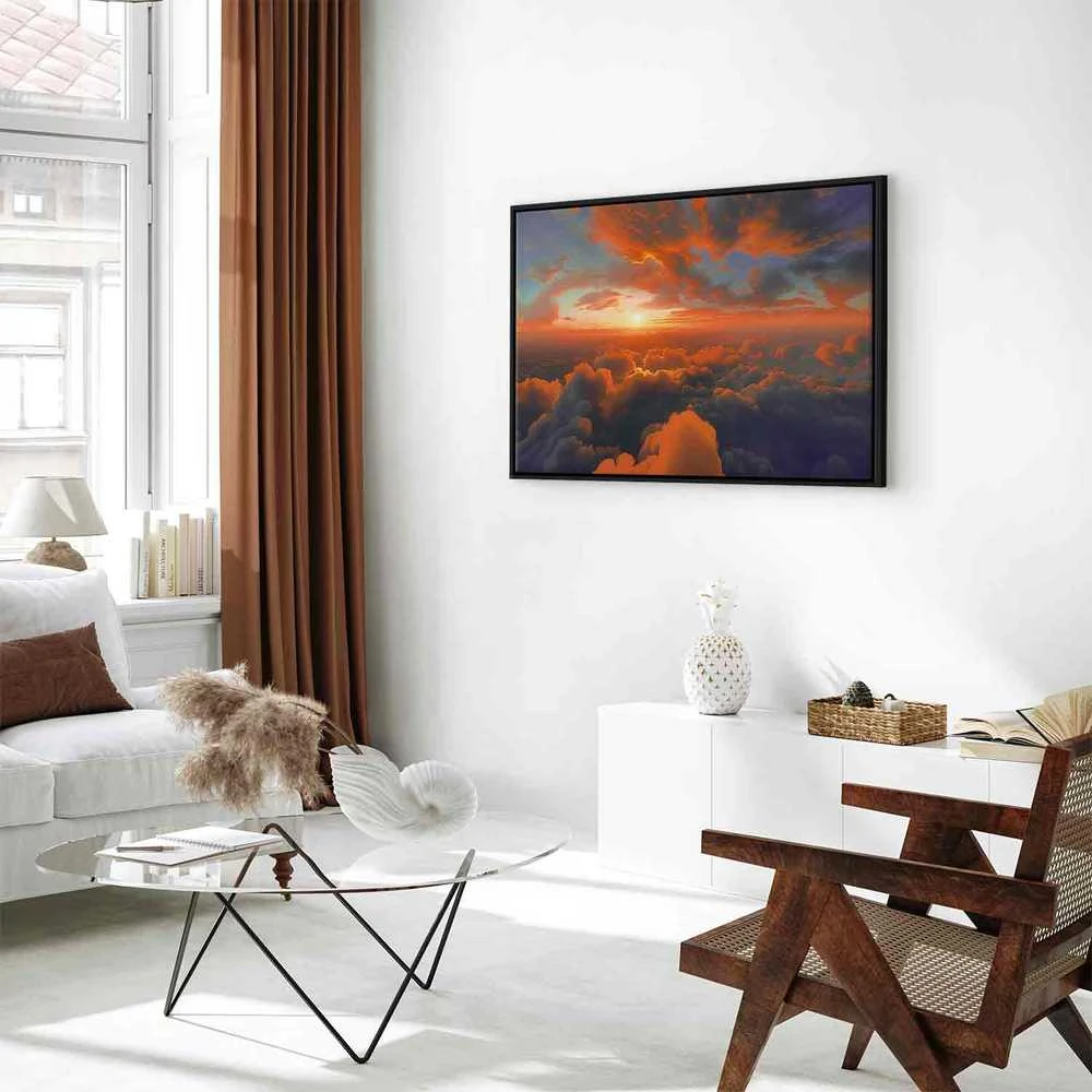 Artgeist Paveikslas - When Dawn Tickles the Clouds: A Spectacle of Colors on the Morning Sky