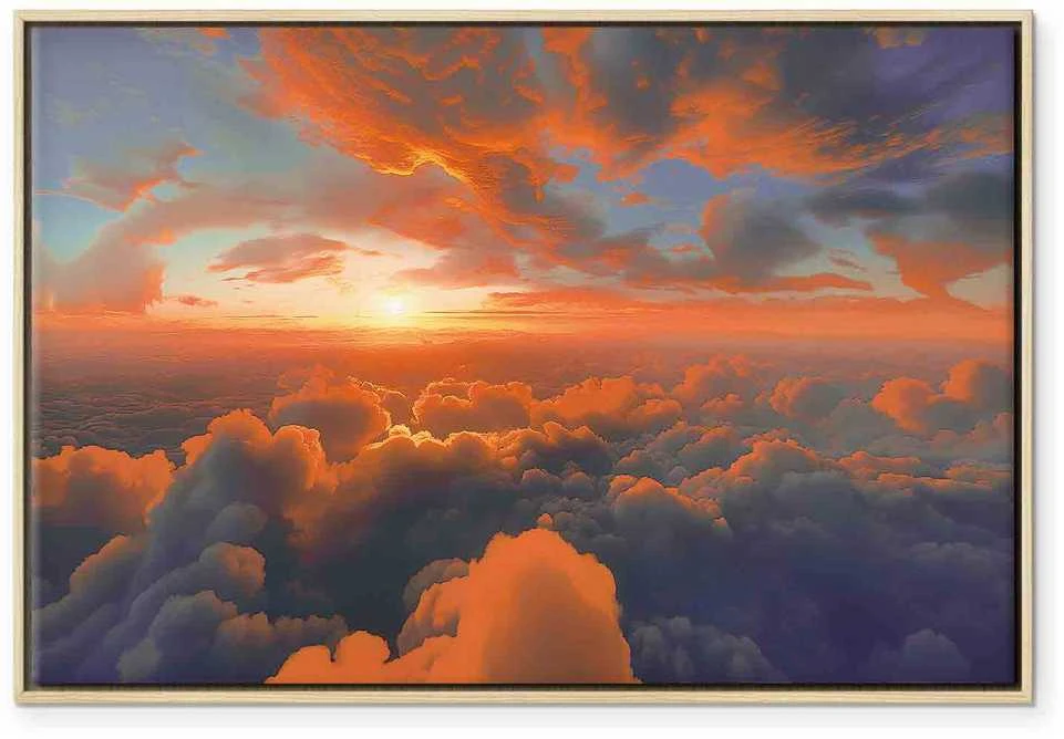 Artgeist Paveikslas - When Dawn Tickles the Clouds: A Spectacle of Colors on the Morning Sky