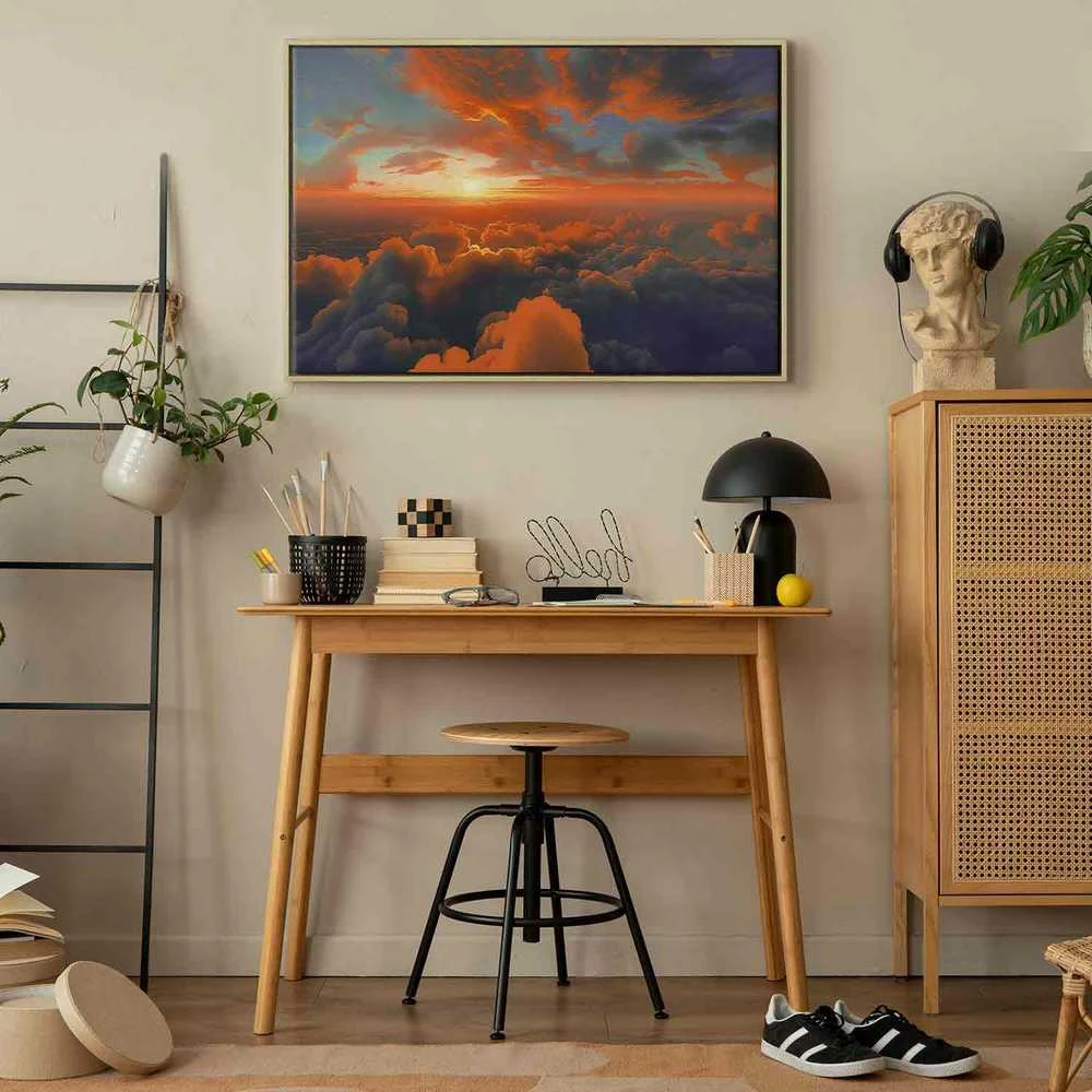 Artgeist Paveikslas - When Dawn Tickles the Clouds: A Spectacle of Colors on the Morning Sky
