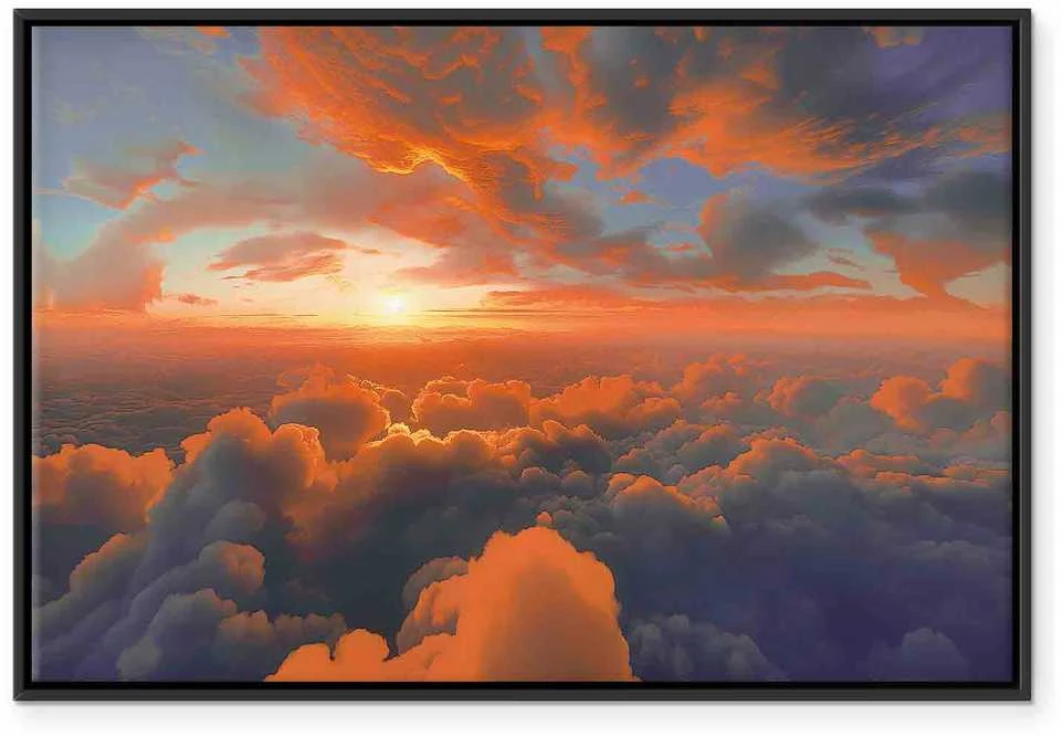 Artgeist Paveikslas - When Dawn Tickles the Clouds: A Spectacle of Colors on the Morning Sky