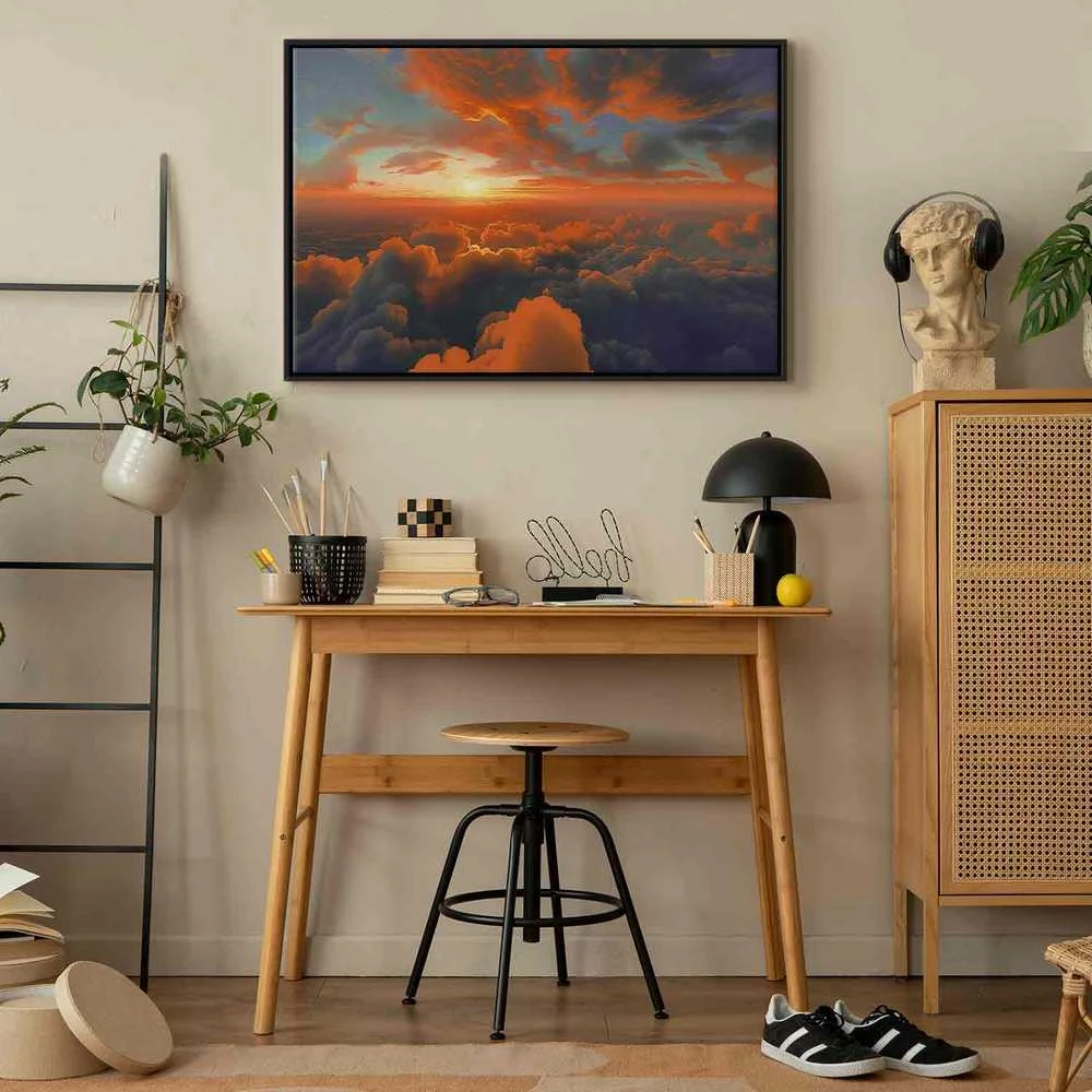 Artgeist Paveikslas - When Dawn Tickles the Clouds: A Spectacle of Colors on the Morning Sky