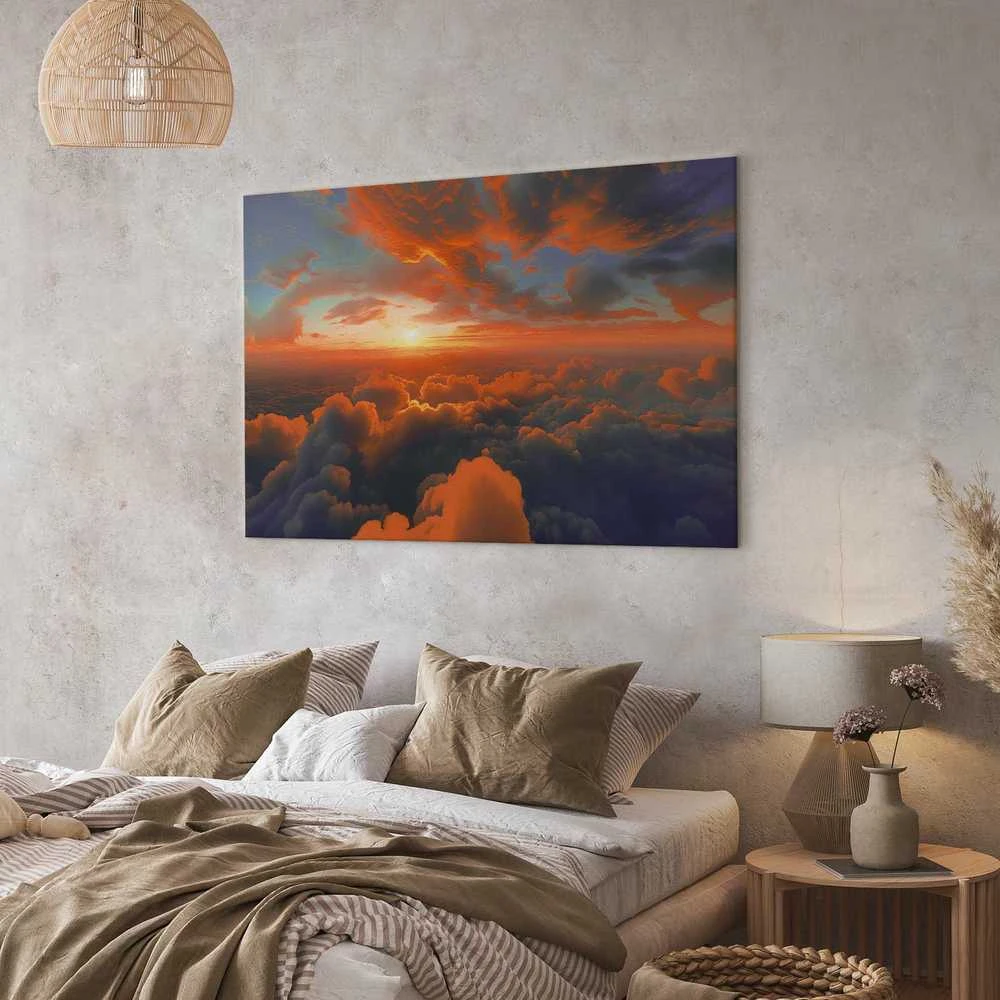 Artgeist Paveikslas - When Dawn Tickles the Clouds: A Spectacle of Colors on the Morning Sky