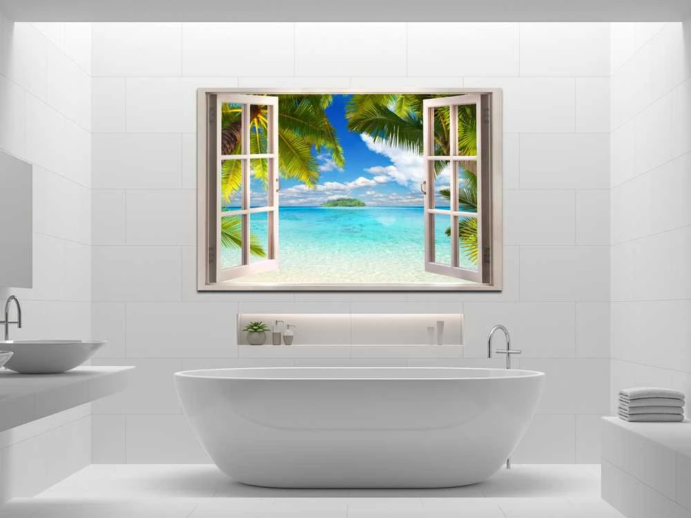 Artgeist Paveikslas - Window: Sea View