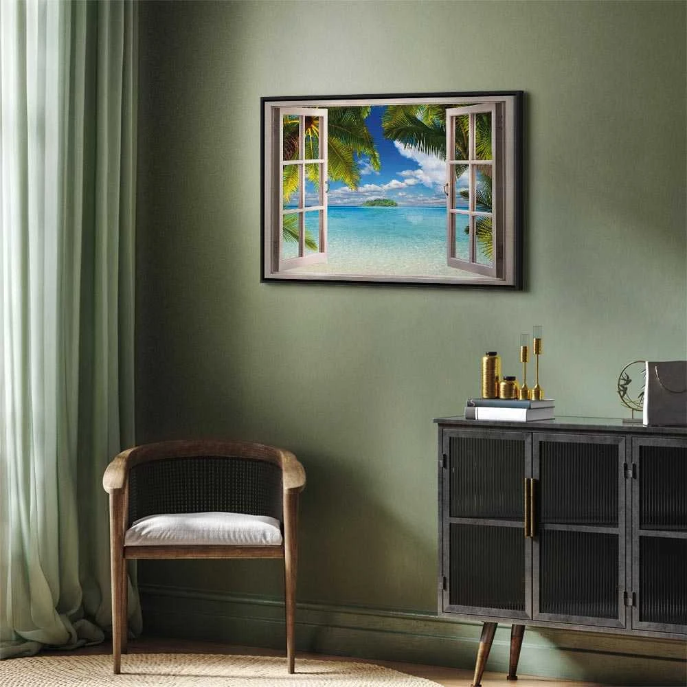 Artgeist Paveikslas - Window: Sea View