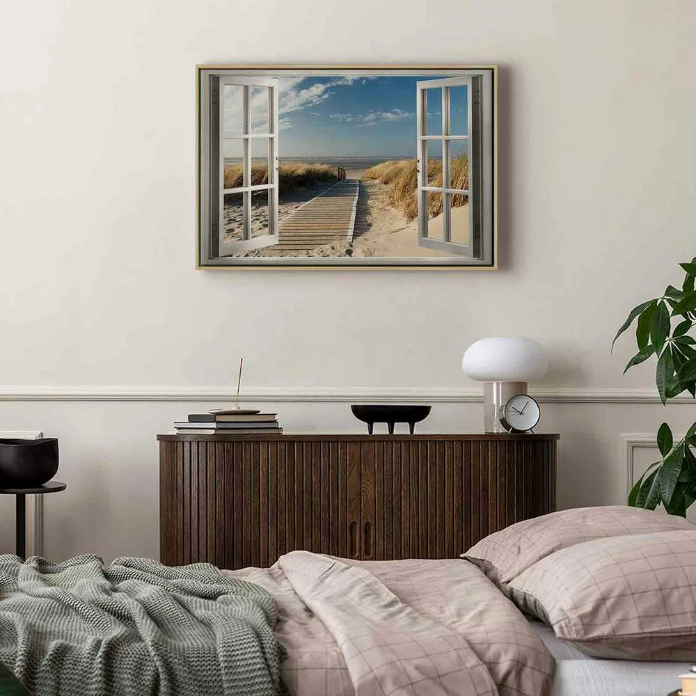 Artgeist Paveikslas - Window: View of the Beach