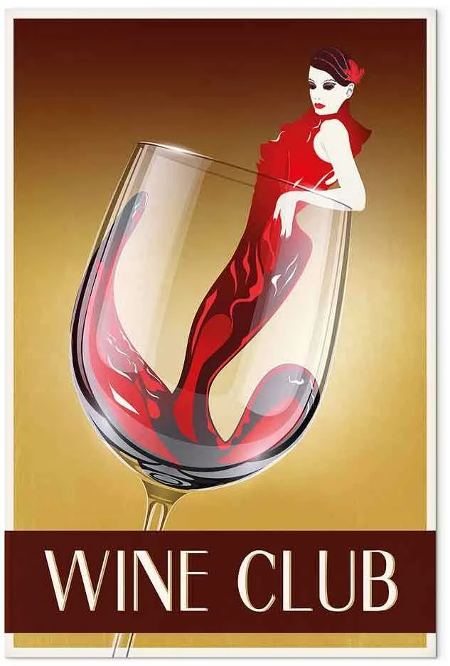 Artgeist Paveikslas - Wine Club (1 Part) Vertical