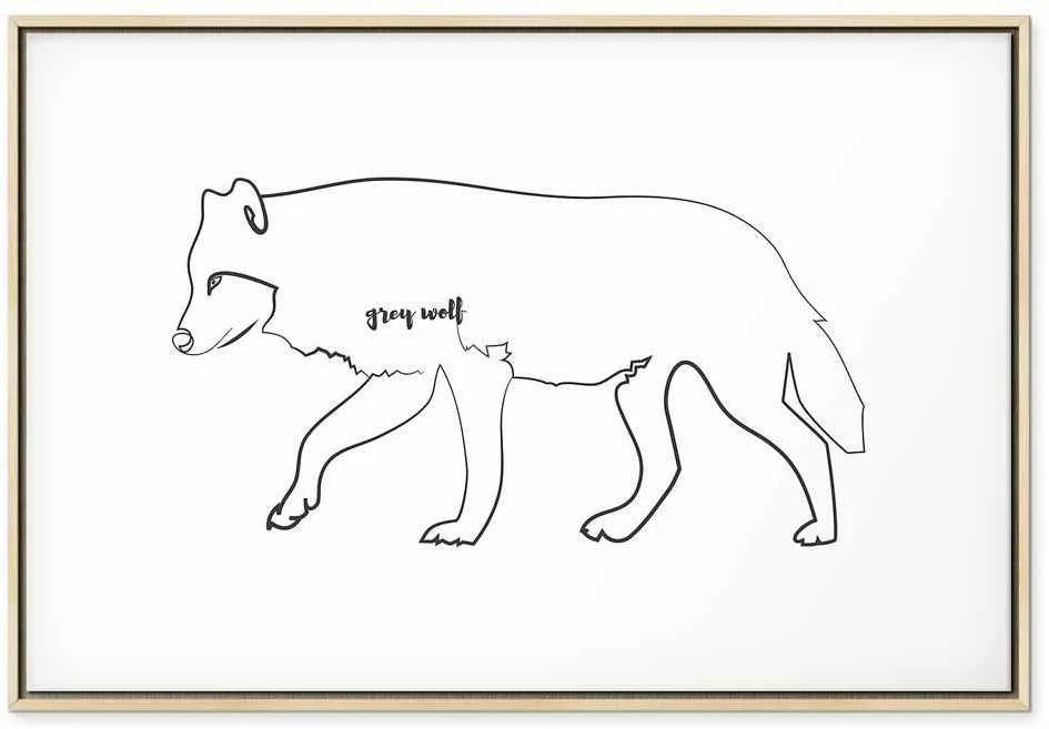 Artgeist Paveikslas - Wolf (1 Part) Wide