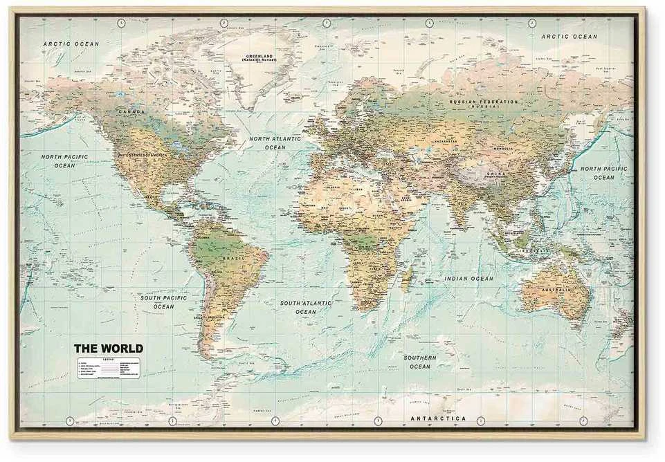 Artgeist Paveikslas - World Map: Beautiful World