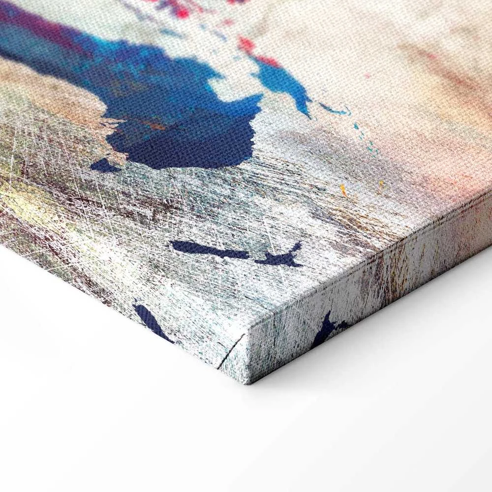Artgeist Paveikslas - World Map: Cracked Wall
