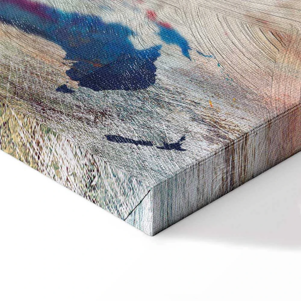 Artgeist Paveikslas - World Map: Cracked Wall