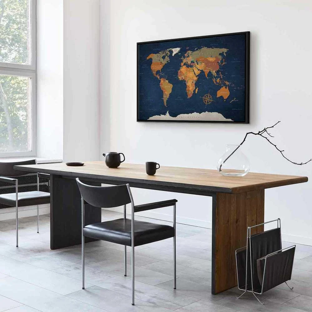 Artgeist Paveikslas - World Map: Ink Oceans