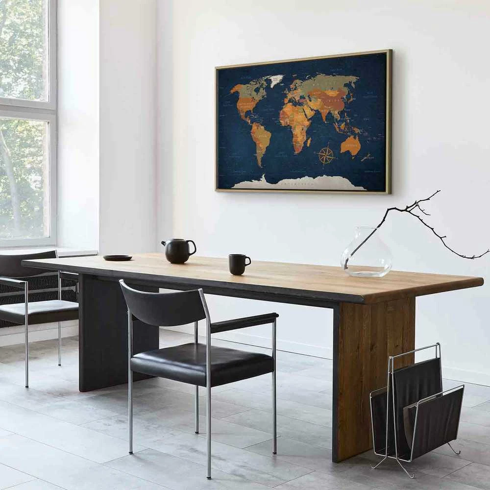 Artgeist Paveikslas - World Map: Ink Oceans